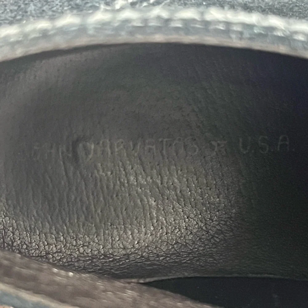 John Varvatos Chukka Boots Midnight Black Suede Lace-Up Size 12